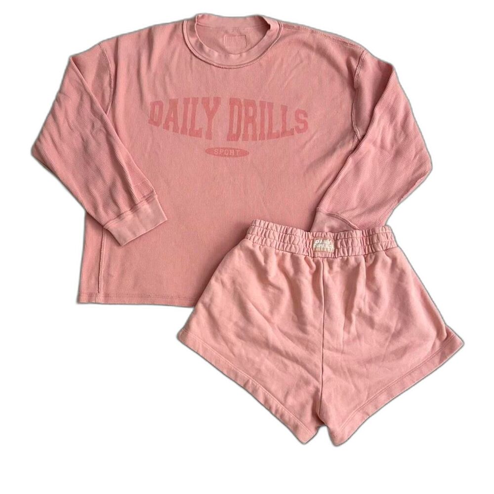 Daily Drills Dusty Rose Thermal and Super Shorts XS/S